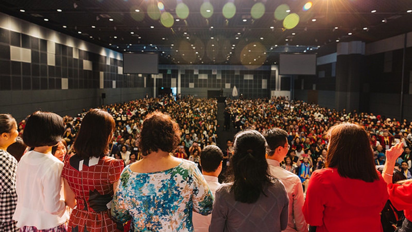 A group of educators on a stage