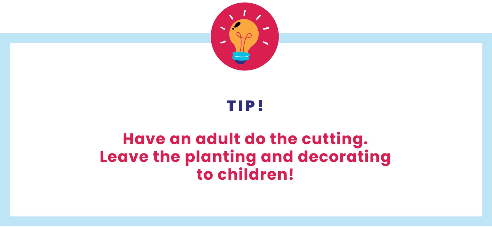 A practical tip for parents making the recycled plastic bottle planter craft with their children.