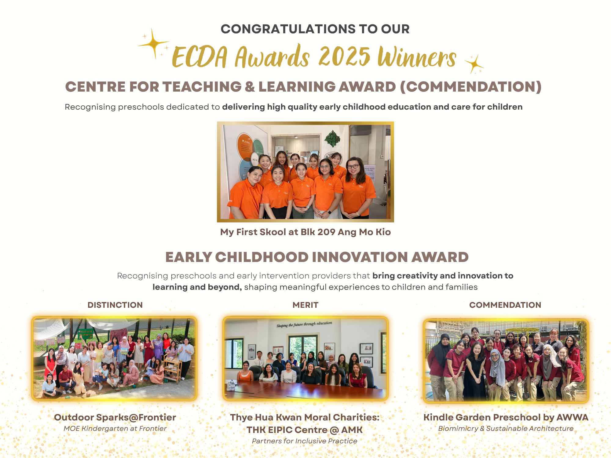ECDA Awards 2025 Centre Winners