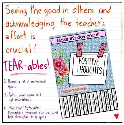 Positive Thoughts Tear-ables