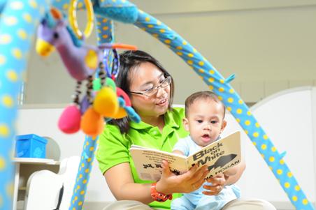 Reading to infant